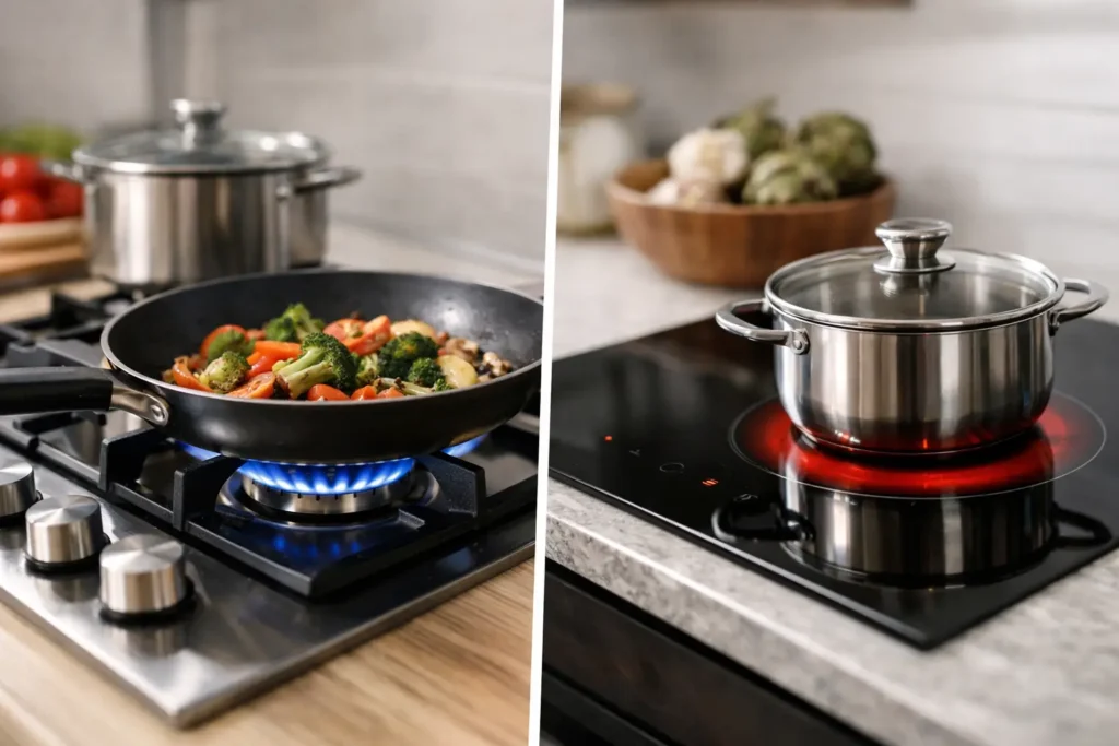 Gas Cooktop vs Induction Cooktop
